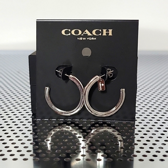Coach Signature C Hoop Earrings - Picture 1 of 4